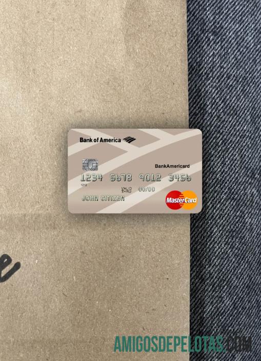 EUA Bank Of America Bank Mastercard Photolook Front baixar para verificação